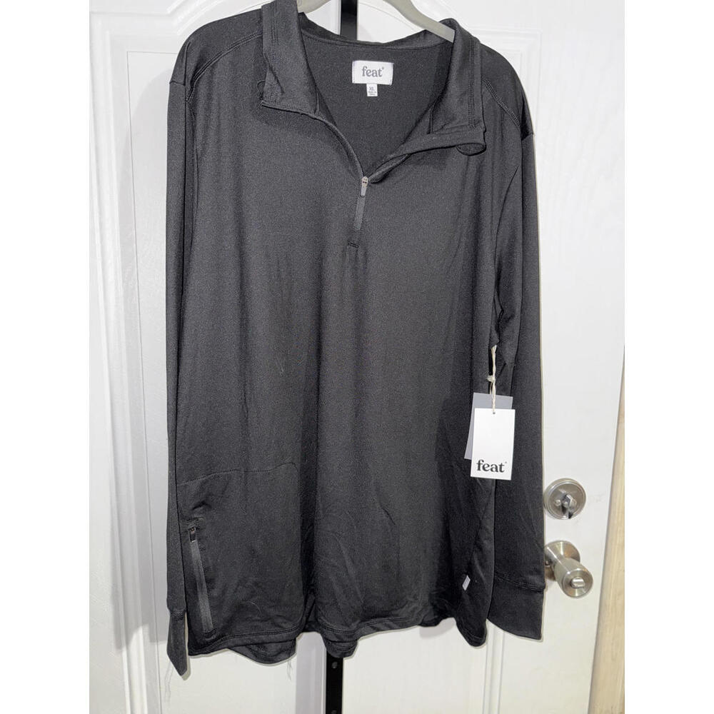 Feat Roam Unisex 1/4-Zip Pullvoer- Black Size XL, NWT